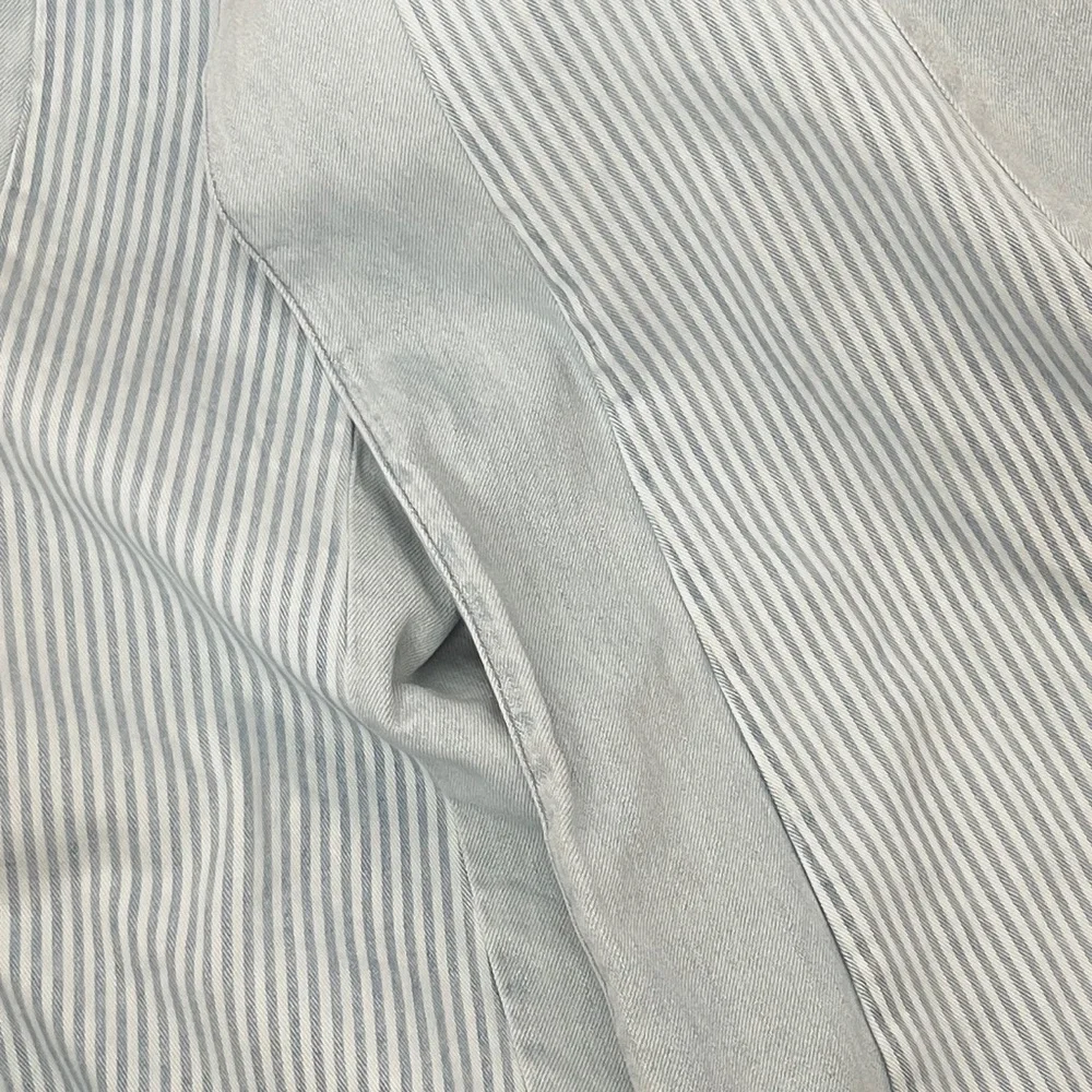 NOEND Denim Jeans Light Wash Hi Rise Wide Leg Pintuck Stripe Panels NWT 30 - Picture 14 of 14